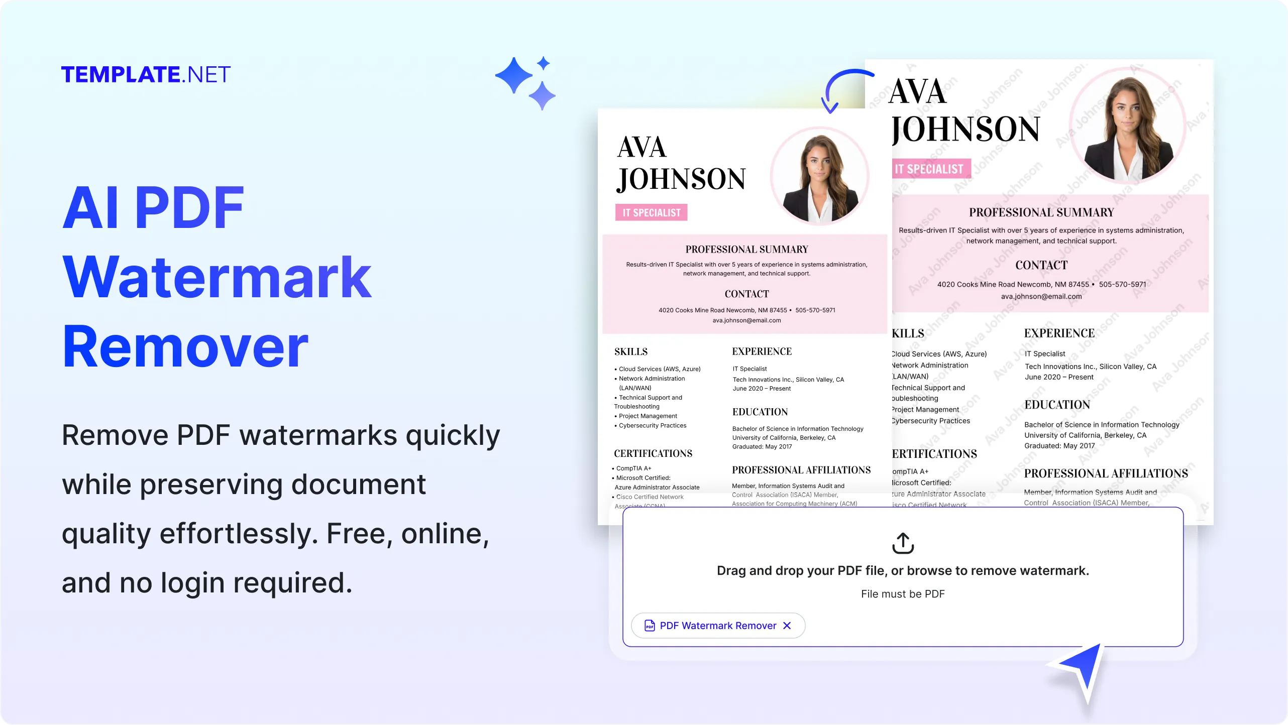 Free AI PDF Watermark Remover, AI PDF Watermark Remover Online Maker